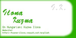 ilona kuzma business card